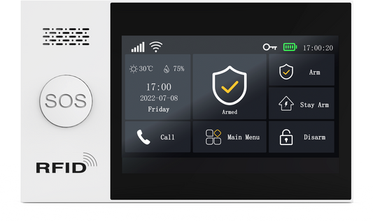 T5107 WIRELESS SECURITY ALARM KIT TOUCHSCREEN (GSM + WIFI)