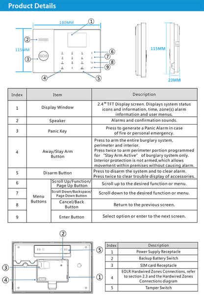 T5105 WIRELESS SECURITY ALARM SYSTEM
