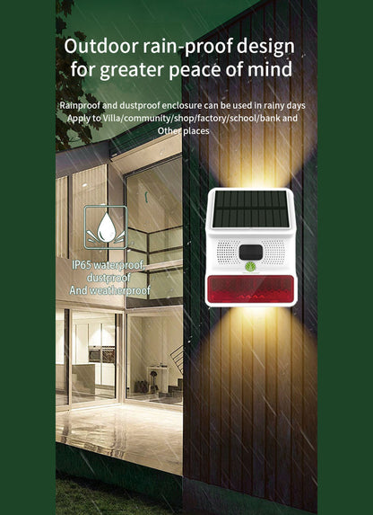 T5523R SOLAR POWERED WIRELESS OUTDOOR SIREN