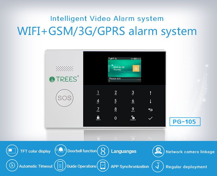 T5105 WIRELESS SECURITY ALARM SYSTEM
