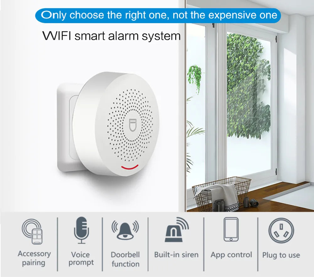 T5150 Smart WiFi Security Alarm System – Embedded OS & High-Decibel Siren