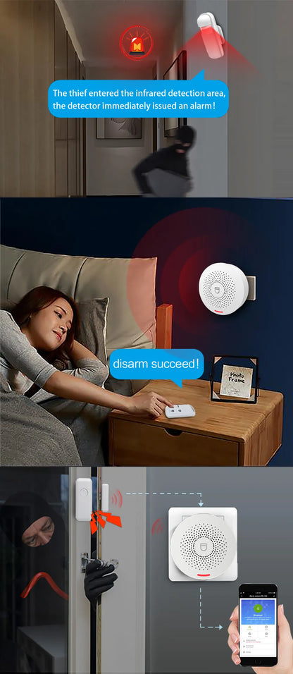 T5150 Smart WiFi Security Alarm System – Embedded OS & High-Decibel Siren