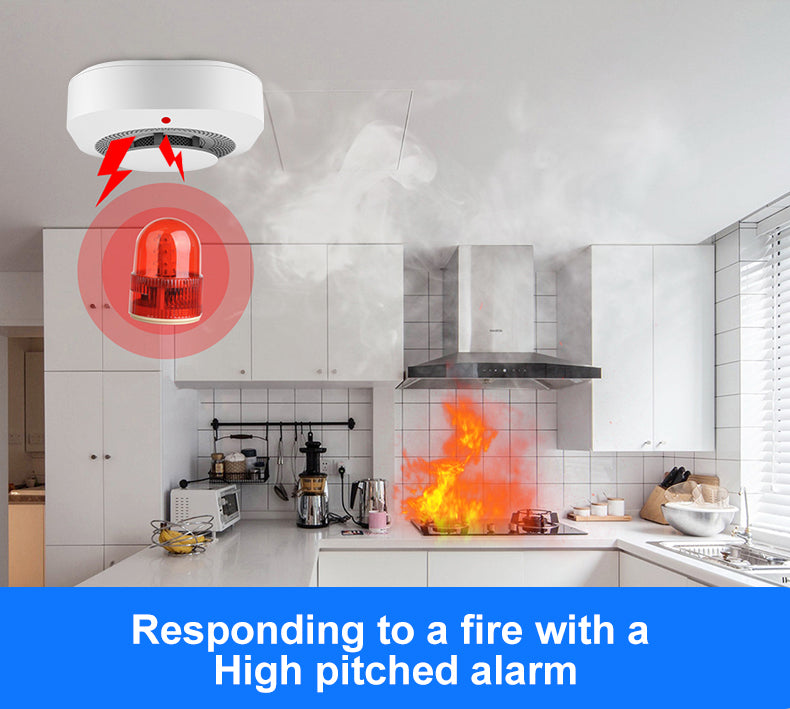 T441R WIRELESS PHOTOELECTRIC SMOKE DETECTOR - 433MHZ | STAND ALONE | BATTERY-POWERED