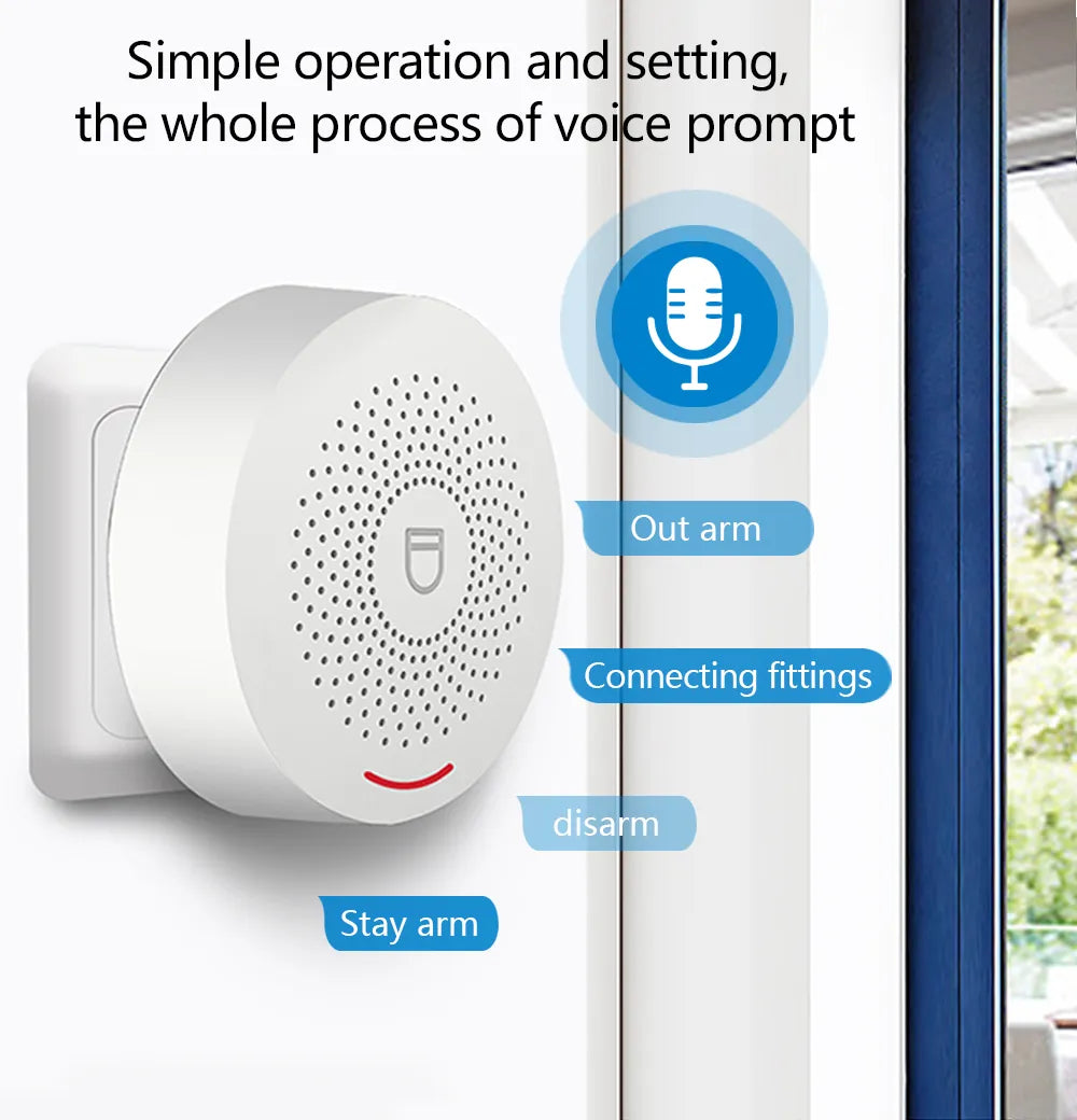 T5150 Smart WiFi Security Alarm System – Embedded OS & High-Decibel Siren