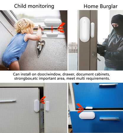 T569 WiFi Door/Window Sensor – Smart 2.4GHz Magnetic Contact Sensor (Tuya/Smart Life)